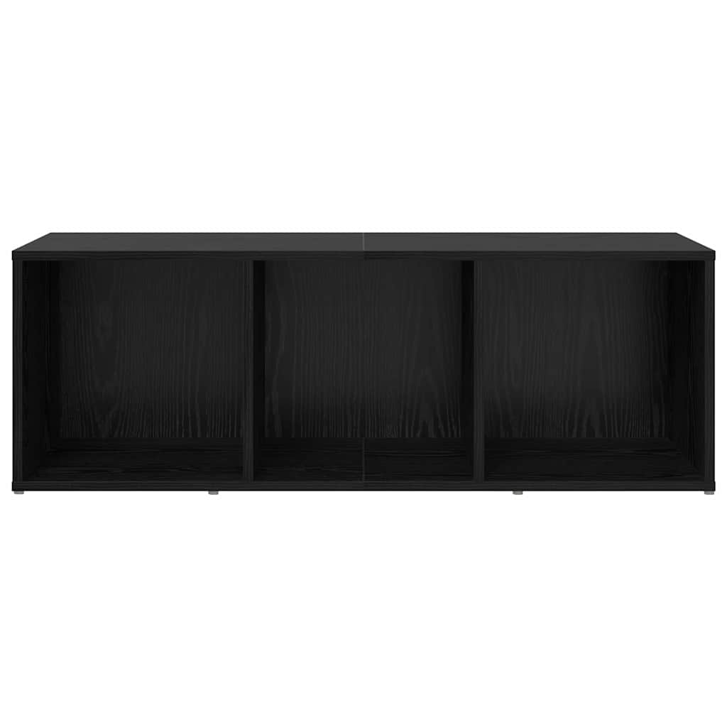 vidaXL TV Cabinet Set 72 x 35 x 37 cm Black Engineered Wood 5
