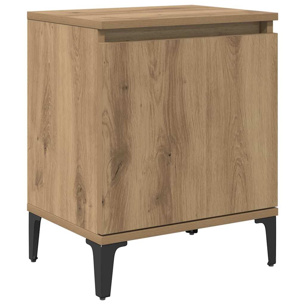 vidaXL Bedside Cabinet Artisan Oak 40 x 30 x 50 cm Engineered Wood 2