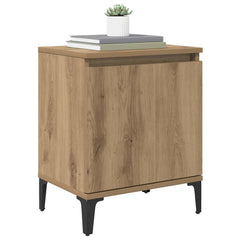 vidaXL Bedside Cabinet Artisan Oak 40 x 30 x 50 cm Engineered Wood 3