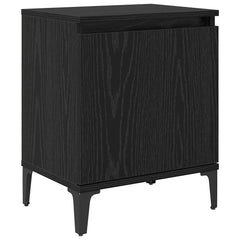 vidaXL Bedside Cabinet Black Oak 40 x 30 x 50 cm Engineered Wood 2