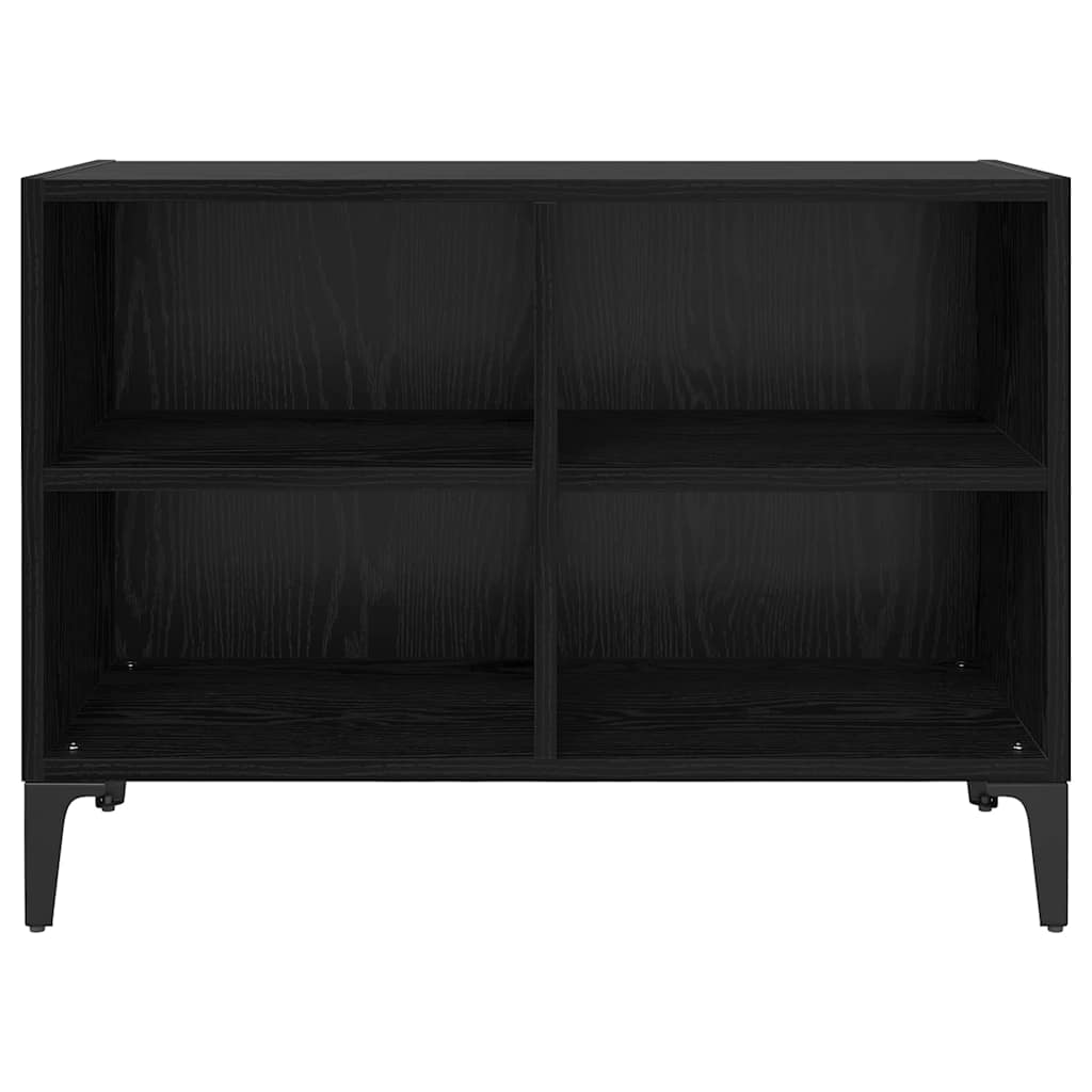 vidaXL TV Cabinet Set Wall-mounted Black Engineered Wood 5