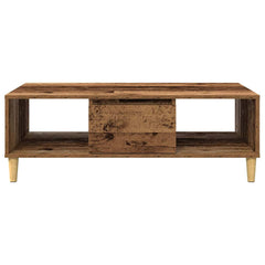 vidaXL Coffee Table Old Wood 102 x 55 x 35 cm Engineered Wood 6