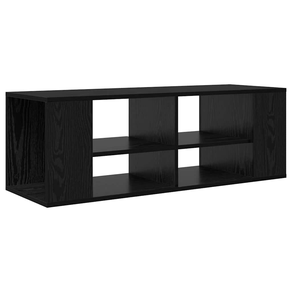 vidaXL TV Cabinet Set 102 x 35 x 35 cm Black Oak Engineered Wood 2