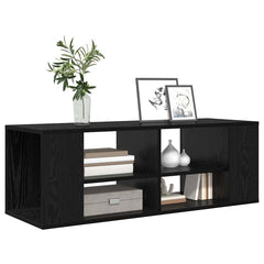 vidaXL TV Cabinet Set 102 x 35 x 35 cm Black Oak Engineered Wood 3