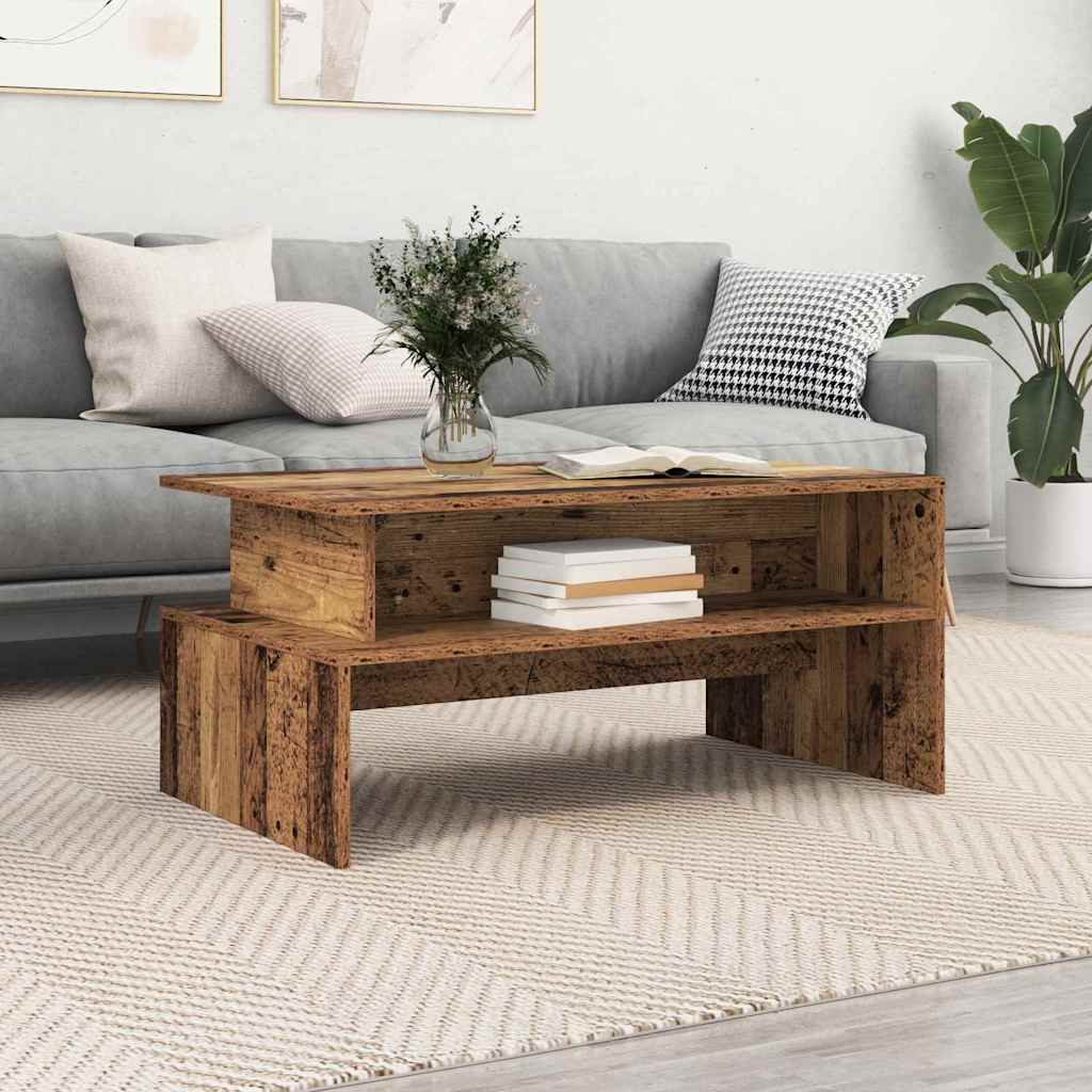 vidaXL Coffee Table Old Wood 90 x 55 x 42.5 cm Engineered Wood 4