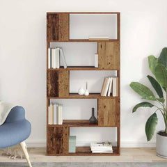 Book Cabinet Room Divider 80x24x155 cm Engineered Wood Old wood