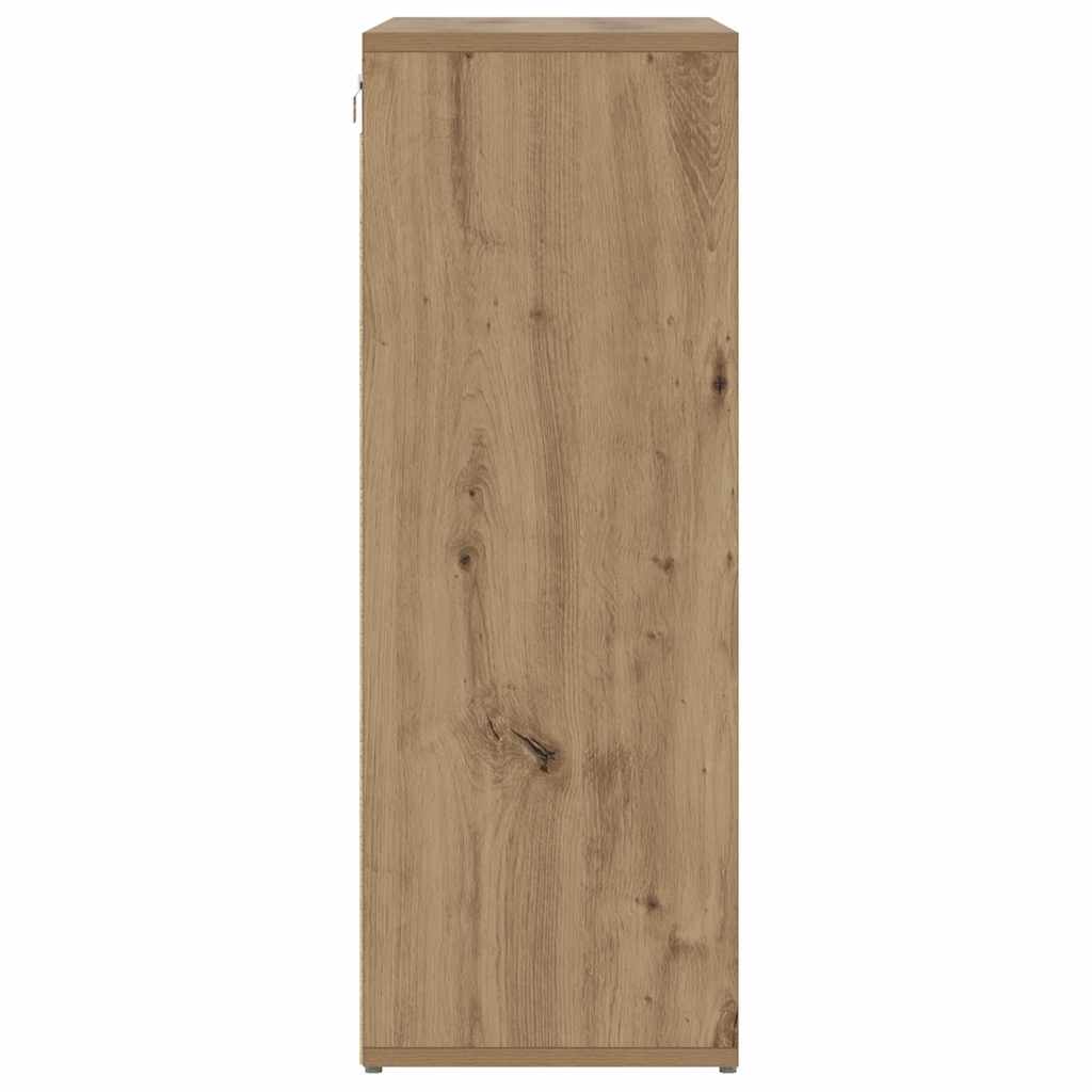 vidaXL Shoe Cabinet 77.5 x 30 x 83.5 cm Engineered Wood Artisan Oak 6