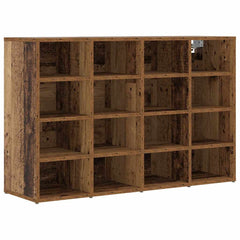 vidaXL Shoe Cabinet 103 x 30 x 67 cm Engineered Wood Old Wood 2