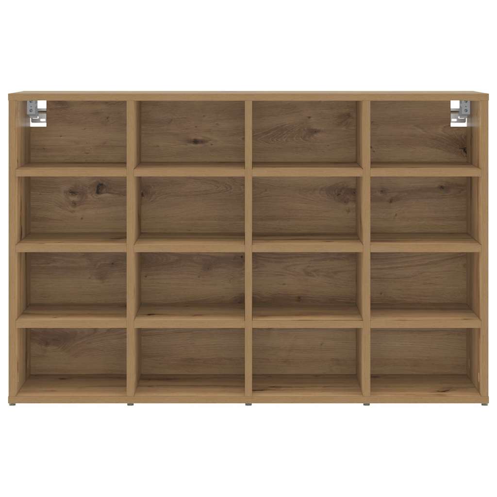 vidaXL Shoe Cabinet 103 x 30 x 67 cm Engineered Wood Artisan Oak 5