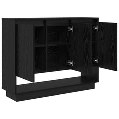 vidaXL Sideboard Black Oak 97 x 29 x 75 cm Engineered Wood 5