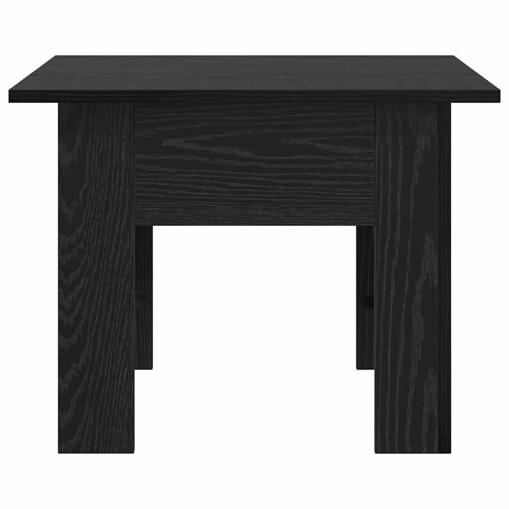 vidaXL Coffee Table Black Oak 55 x 55 x 42 cm Engineered Wood 5
