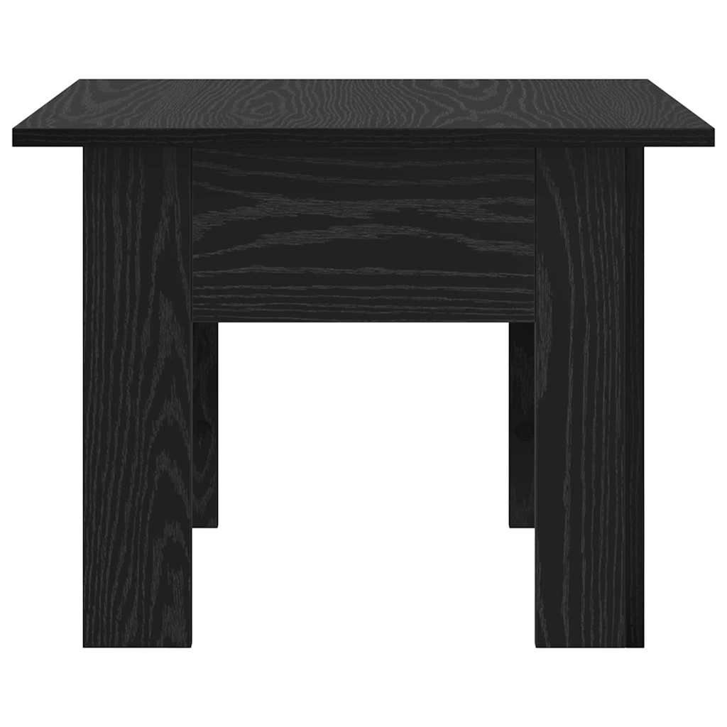 vidaXL Coffee Table Black Oak 55 x 55 x 42 cm Engineered Wood 6