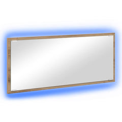 vidaXL Mirror Artisan Oak 90 x 8.5 x 37 cm Engineered Wood 2