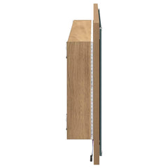 vidaXL Mirror Artisan Oak 90 x 8.5 x 37 cm Engineered Wood 6