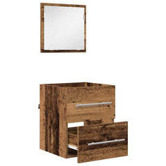 vidaXL Bathroom Furniture Set with Drawer Brown 41 x 38.5 x 48 cm 5