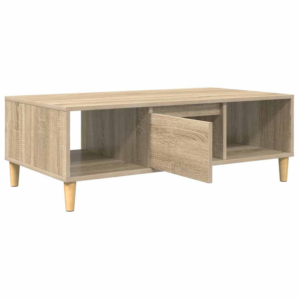 vidaXL Coffee Table Sonoma Oak 102 x 55 x 35 cm Engineered Wood 5
