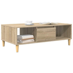 vidaXL Coffee Table Sonoma Oak 102 x 55 x 35 cm Engineered Wood 3