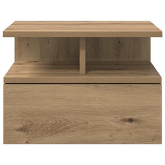 vidaXL Floating Nightstand Artisan Oak 40 x 31 x 28 cm Engineered Wood 6