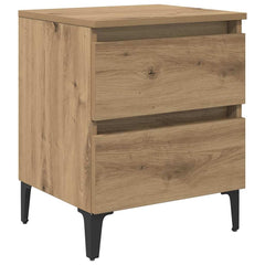 vidaXL Bedside Cabinet Artisan Oak 40 x 35 x 50 cm Engineered Wood 2