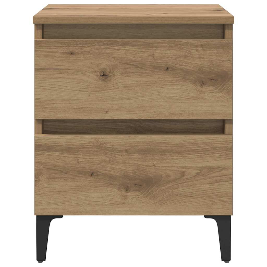 vidaXL Bedside Cabinet Artisan Oak 40 x 35 x 50 cm Engineered Wood 6