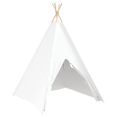 vidaXL Teepee Tent White 120 x 120 x 150 cm Fabric and Plastic 5