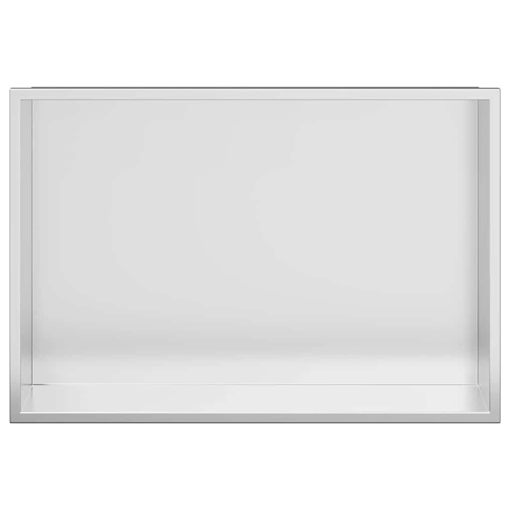 vidaXL Shower Niche Silver 45 x 30 x 9.5 cm Stainless Steel 5