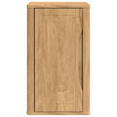 vidaXL Bathroom Wall Cabinet with Door FLORO Wax Brown 35 x 30 x 60 cm 6