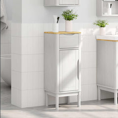 Bathroom Cabinet with Drawer FLORO 35 x 30 x 90 cm White