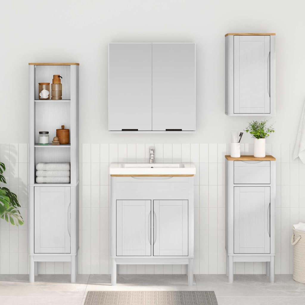 Bathroom Tall Cabinet FLORO 35 x 30 x 160 cm White