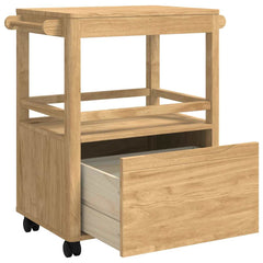 Kitchen Trolley FLORO 72.5 x 45 x 80 cm Wax brown