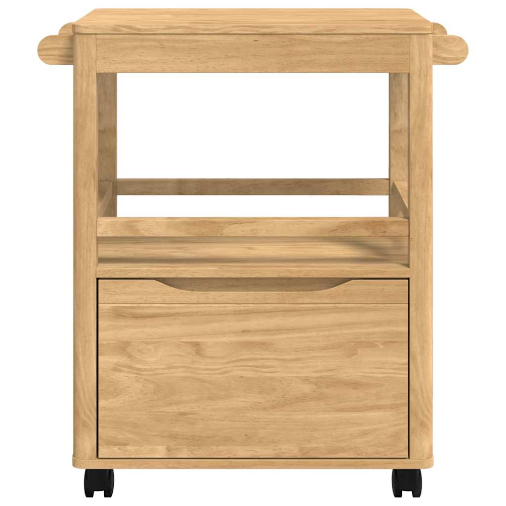 Kitchen Trolley FLORO 72.5 x 45 x 80 cm Wax brown