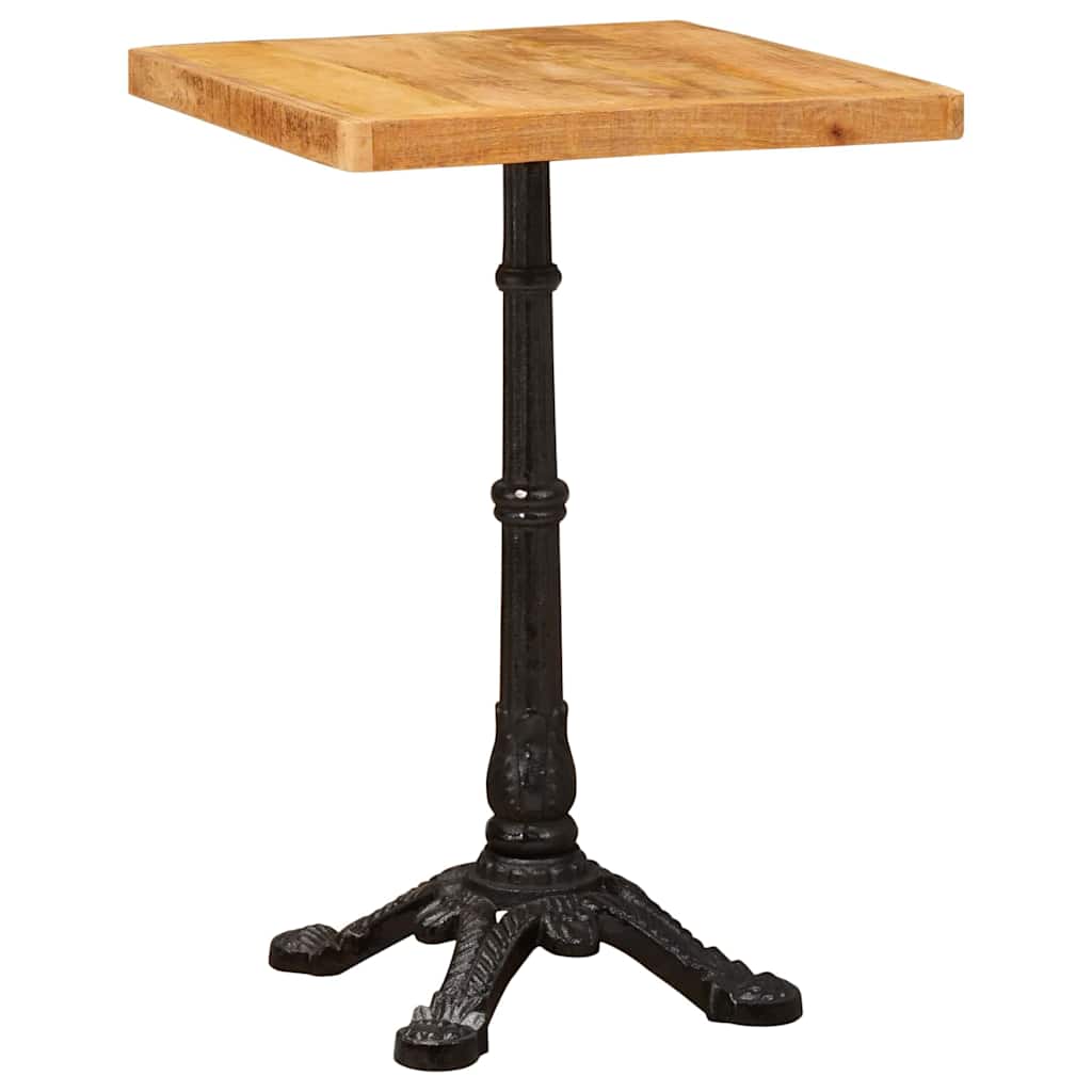 vidaXL Bistro Table 50 x 50 x 76 cm Solid Mango Wood Brown Square 2
