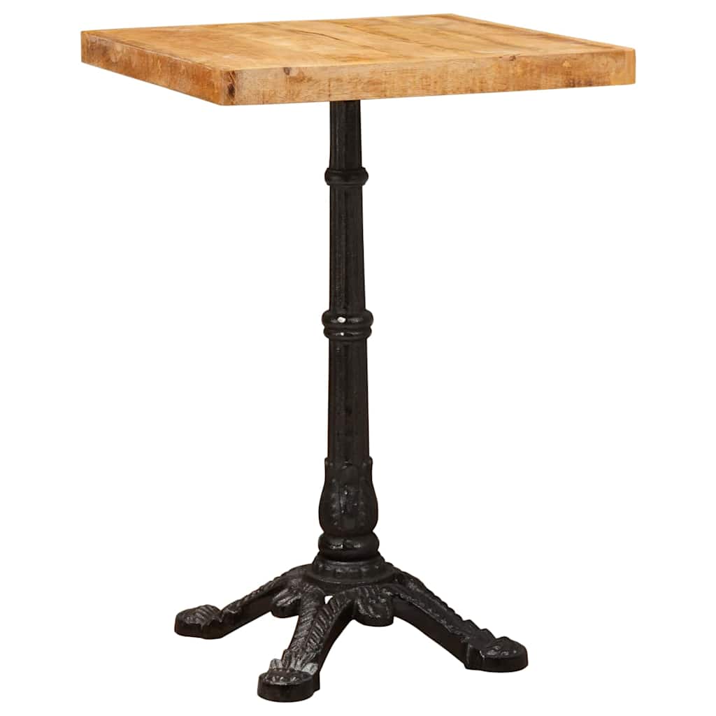 vidaXL Bistro Table 50 x 50 x 76 cm Solid Mango Wood Brown Square 3