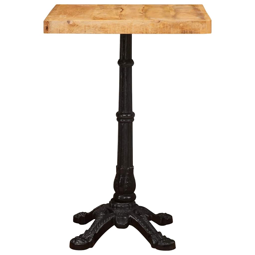 vidaXL Bistro Table 50 x 50 x 76 cm Solid Mango Wood Brown Square 4