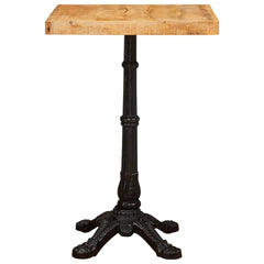 vidaXL Bistro Table 50 x 50 x 76 cm Solid Mango Wood Brown Square 4