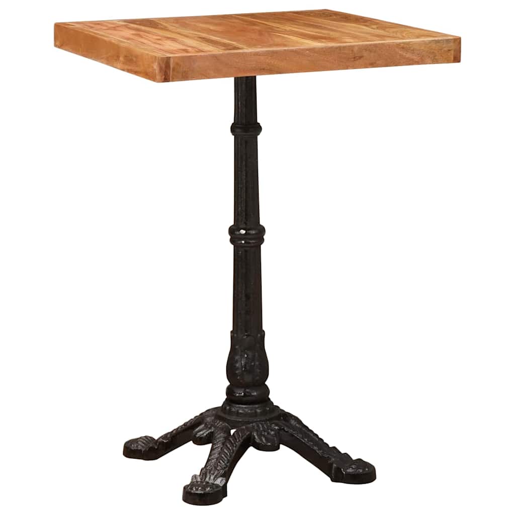 vidaXL Bistro Table 50 x 50 x 76 cm Solid Acacia Wood Brown Square 2