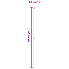 vidaXL Fence Post 12 pcs Green Powder-coated steel 5