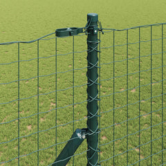 vidaXL Fence Post 12 pcs Green Powder-coated steel 3