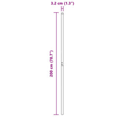 vidaXL Fence Post 12 pcs Green Powder-coated steel 5