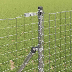 vidaXL Fence Post 12 pcs Silver Powder-coated steel 3