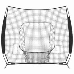 vidaXL Baseball Practice Net Black 250 x 106 x 209 cm Polyester 4