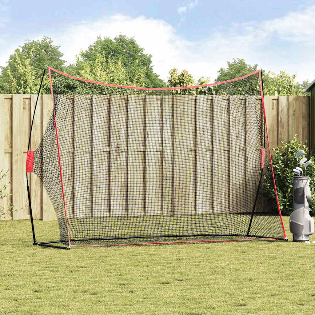 vidaXL Golf Training Aid Black 314 x 92 x 214 cm Polyester 1