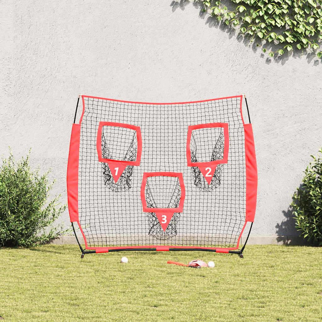 vidaXL Baseball Practice Net Black 214.5 x 89.5 x 181 cm Polyester 3