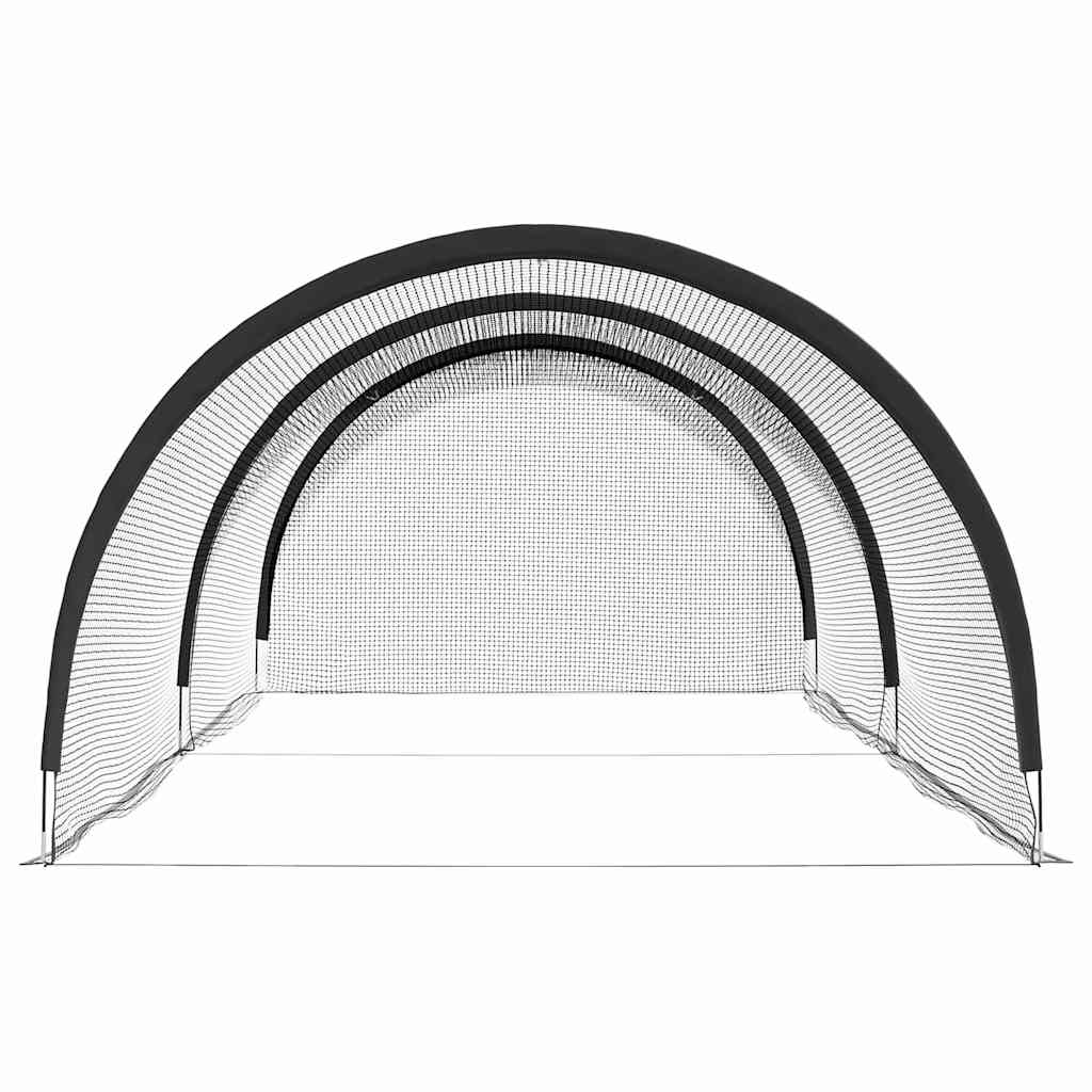 vidaXL Baseball & Softball Black 702 x 369.5 x 243.5 cm Polyester 4