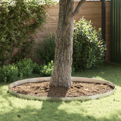 Lawn Edging Silver 4 pcs in Stainless Steel
