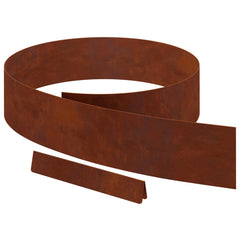 vidaXL Lawn Edging 450 x 15 cm Weathering Steel Rusty 2