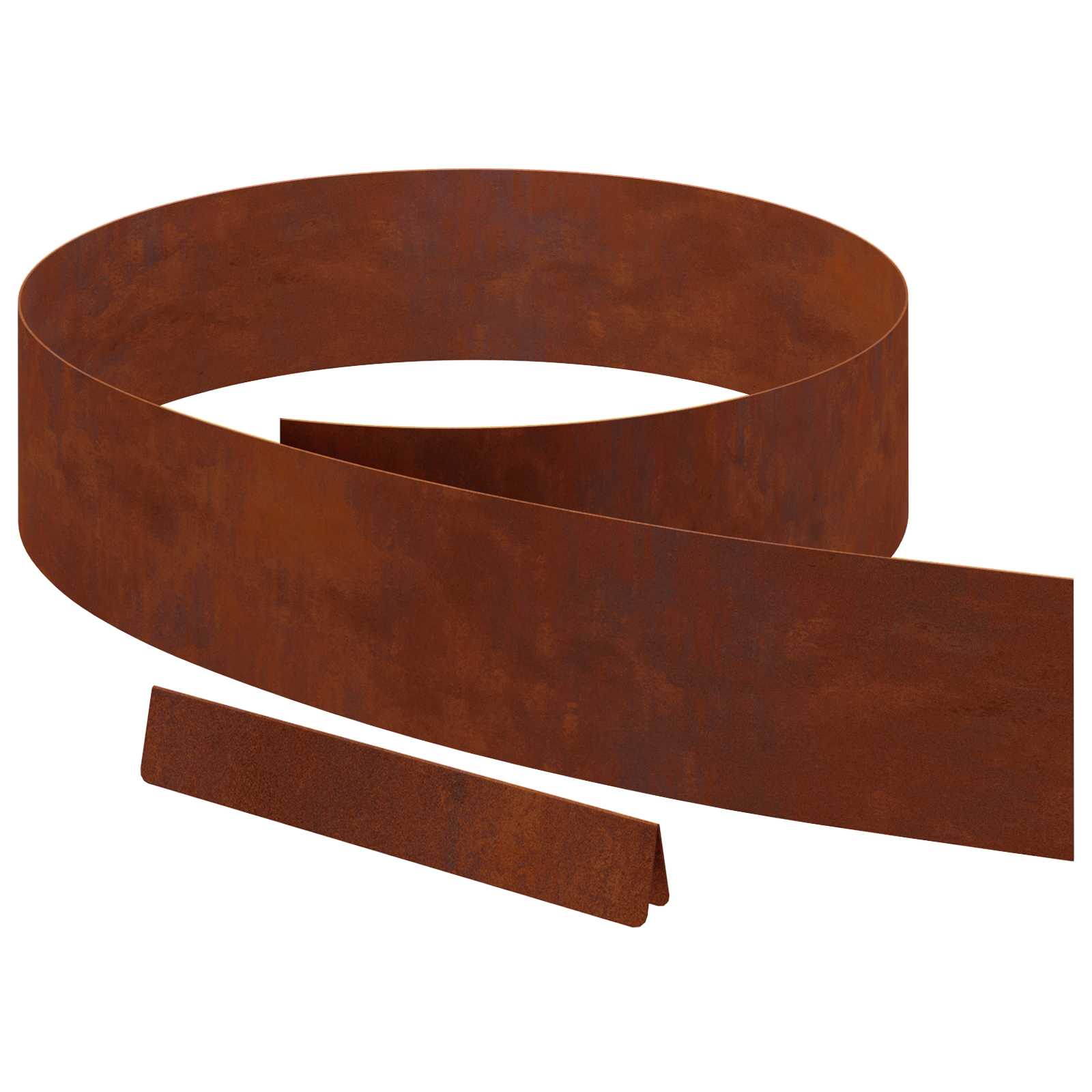 vidaXL Lawn Edging 450 x 15 cm Weathering Steel Rusty 2