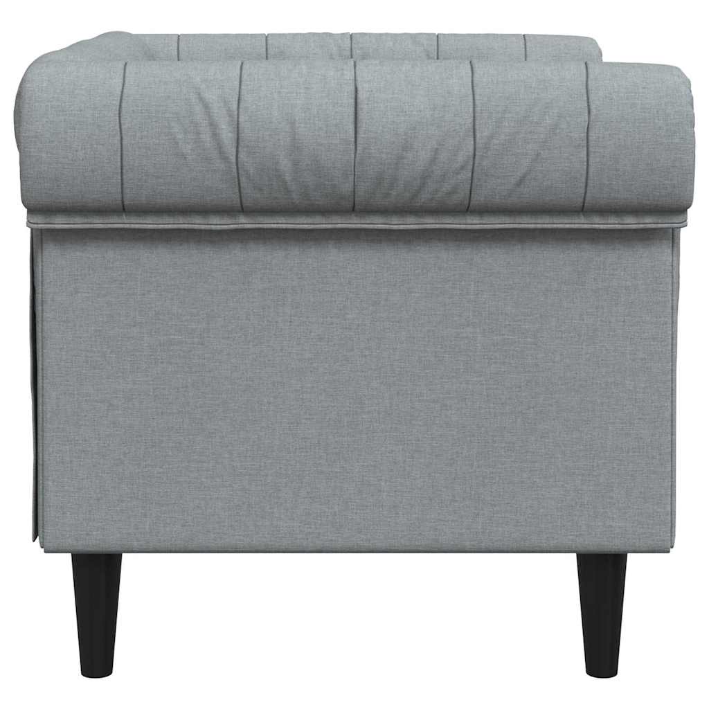 Sofa 78.5 x 74.5 x 74.5 cm Polyester Light grey 1-seater