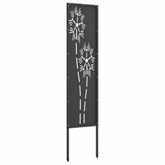 vidaXL Garden Privacy Screen Black 32 x 140 cm Cold-rolled steel 6