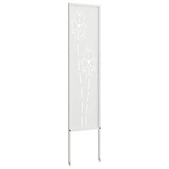 vidaXL Garden Privacy Screen White 32 x 140 cm Cold-rolled steel 6
